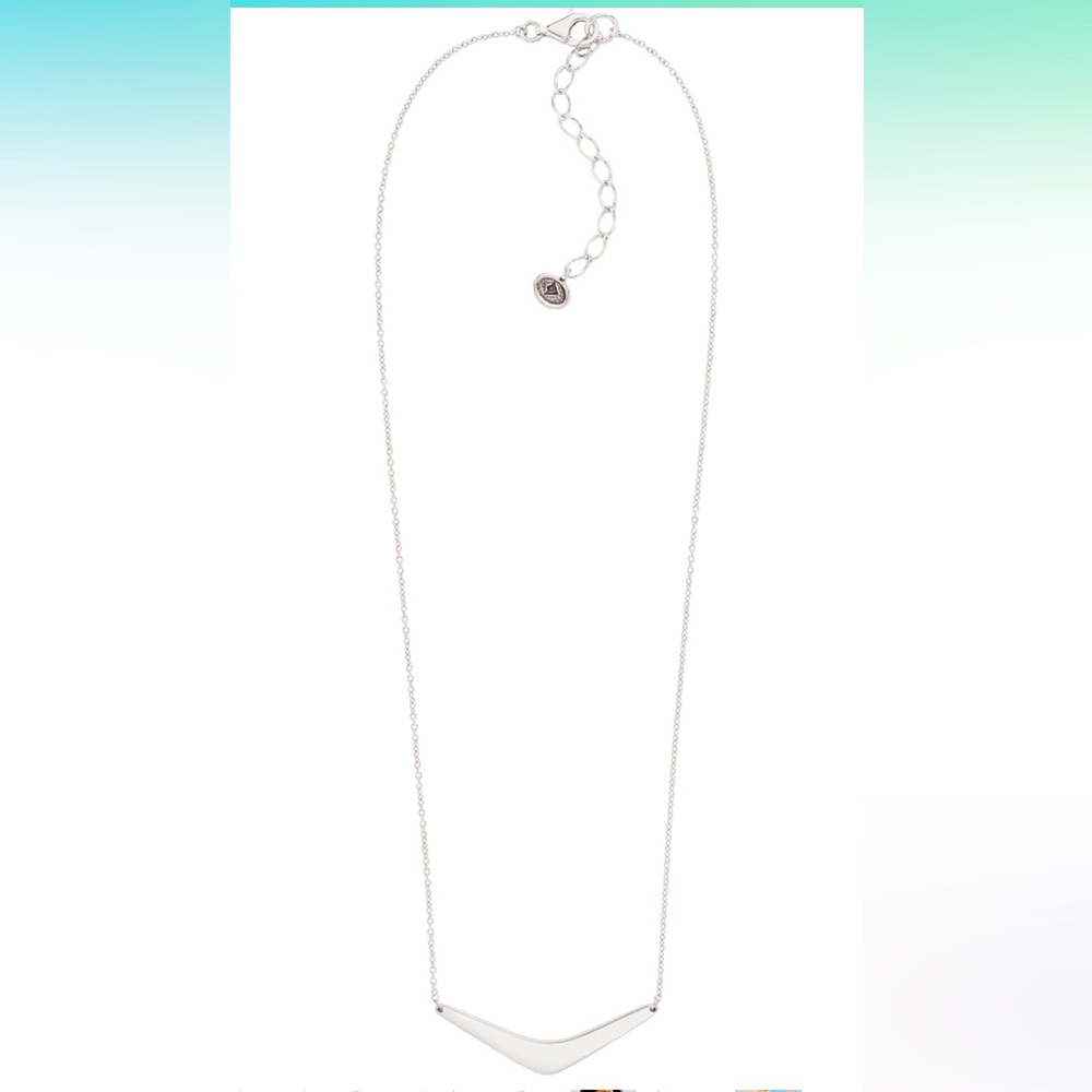 Silpada Sterling Silver & Turquoise Boomerang Necklace - Picture 12 of 14